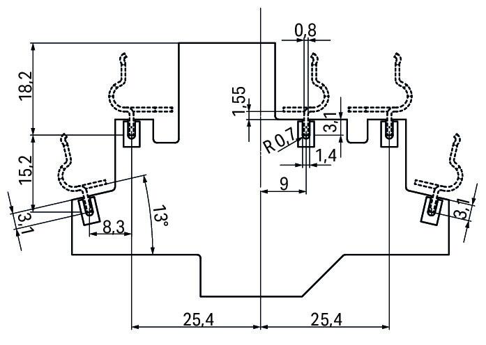WAGO Elektronik-Leergehäuse 56x6x91mm Serie 859 859-110 IP20 Kst unbeh
