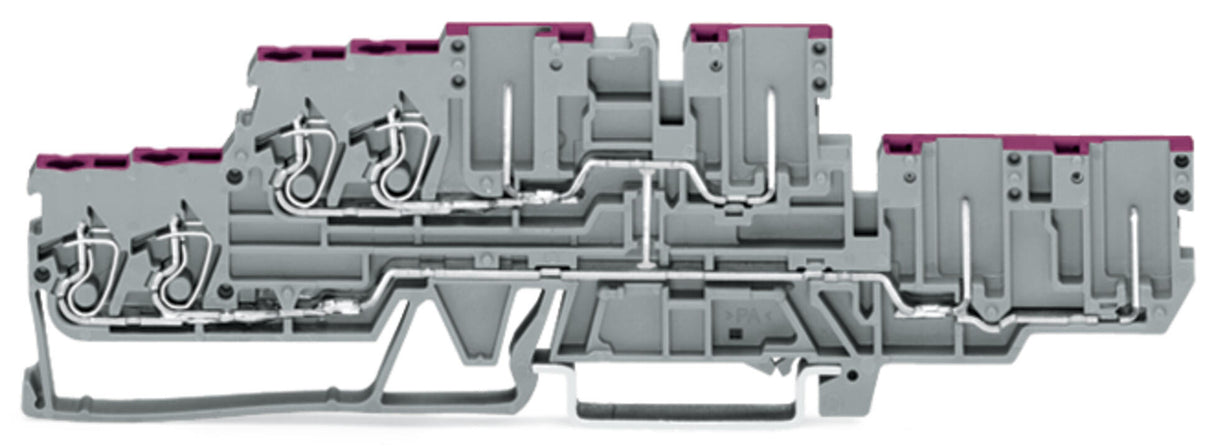 WAGO Reihenklemme 2Etagen 4kl gr 16A Serie 870 870-138 TS35