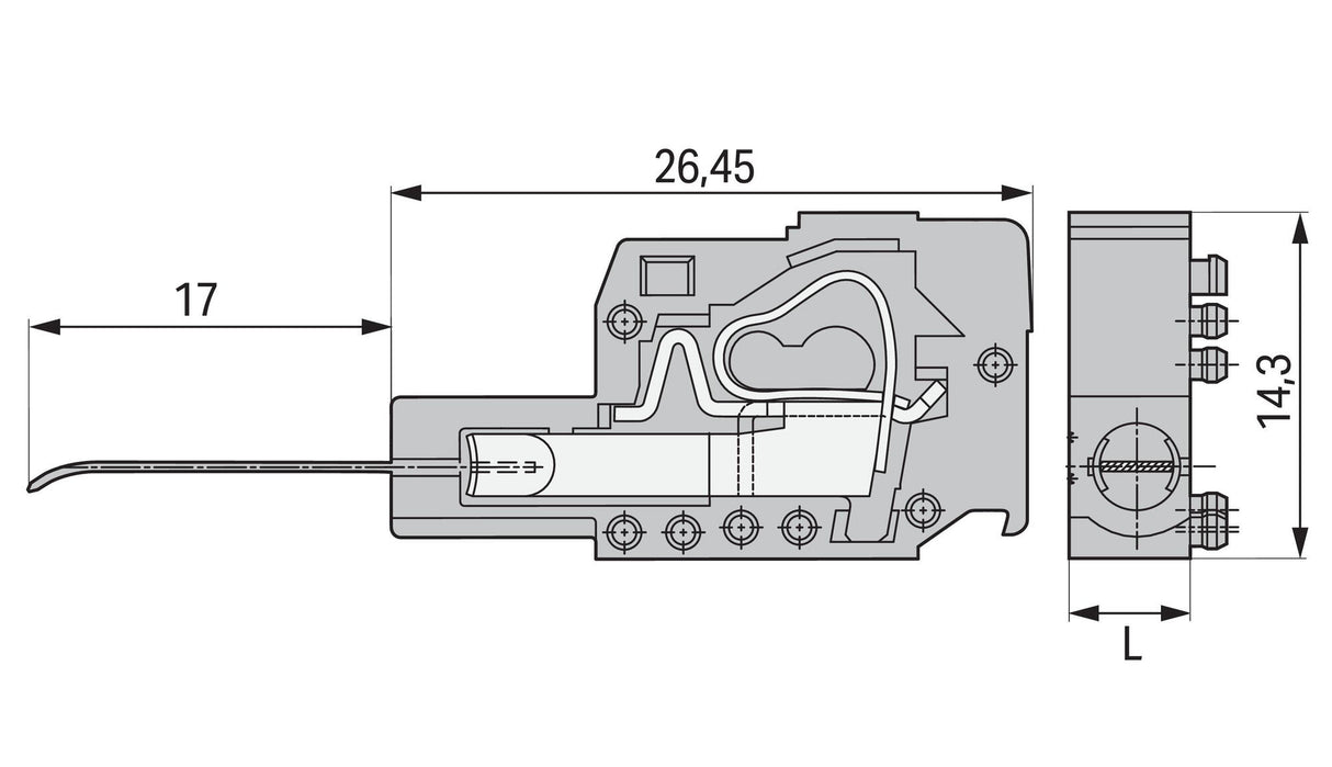 WAGO Testadapter 0,08-2,5qmm 1p Federzug Serie 231 231-126