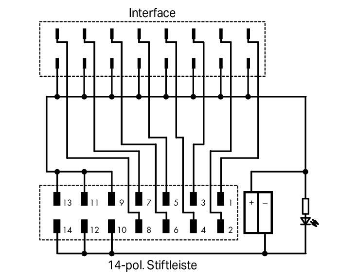 WAGO Übergabemodul 14p V 1A Steckanschl 8f,OUTPUT 857-982 Flachstecker