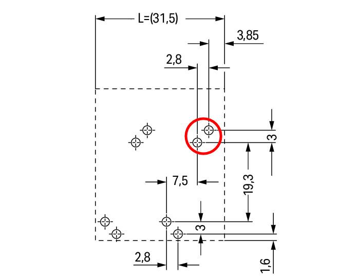 WAGO Printklemme 16f 2re bl RM=7,5 Serie 746 746-2308/000-006 Federzug/Löt