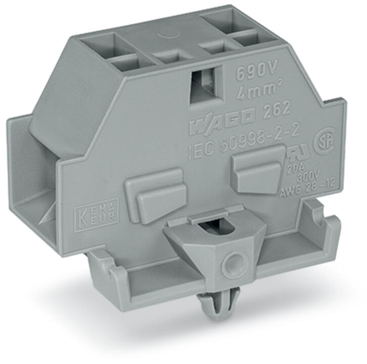 WAGO Klemmleiste 0,08-4qmm 32A 1p 12mm Serie 262 262-341 Thermopl gr Federzug