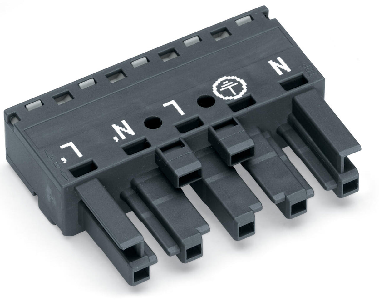 WAGO Steckverbinder Gebäude Buchse 5p Serie 770 770-1165 Federzug 400V 25A