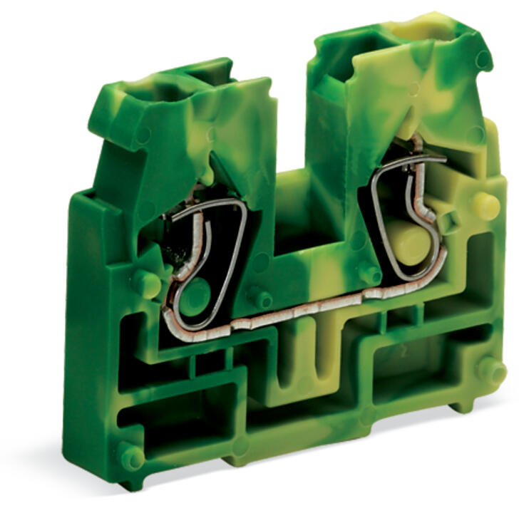 WAGO Klemmleiste 0,08-4qmm 24A 1p 5mm Serie 869 869-327 Thermopl gn/ge