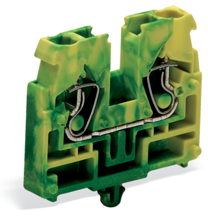 WAGO Klemmleiste 0,08-2,5qmm 24A 1p 5mm Serie 869 869-337 Thermopl gn/ge