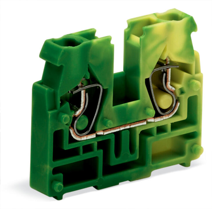 WAGO Klemmleiste 0,08-4qmm 24A 1p 5mm Serie 869 869-357 Thermopl gn/ge