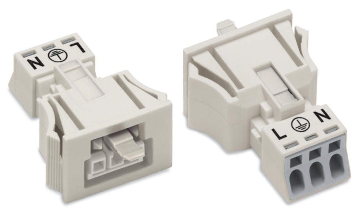 WAGO Gerätebuchse 3p ger Snap/schraub Serie 890 890-723 Federzug 250V 16A hfr
