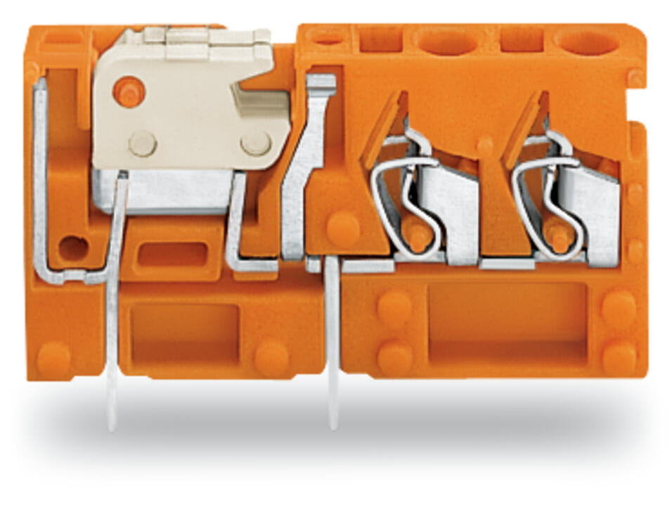 WAGO Printklemme 2f 1re or RM=5,08 Serie 742 742-156 Federzug/Löt