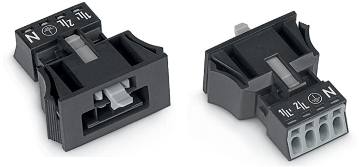 WAGO Gerätestecker 4p ger Snap/schraub Serie 890 890-714 Federzug 400V 16A hfr