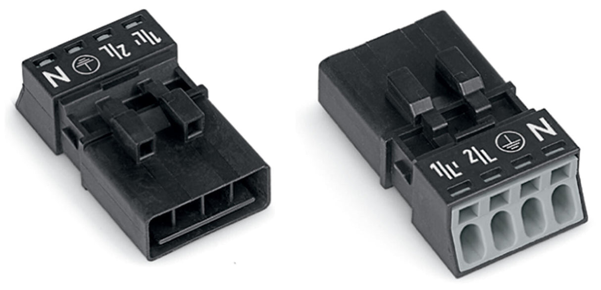 WAGO Steckverbinder Gebäude Stecker 4p Serie 890 890-214 Federzug 400V 16A