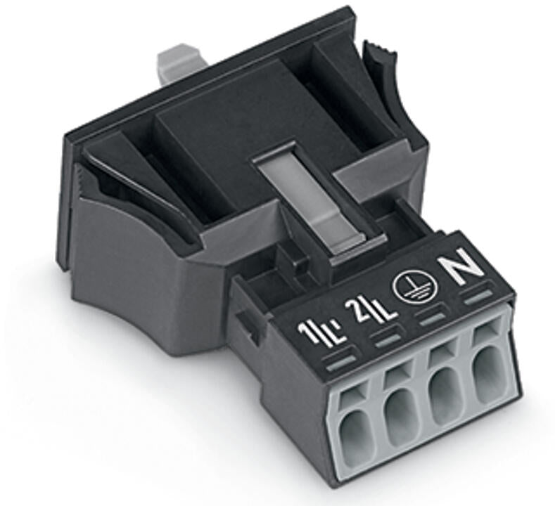 WAGO Gerätestecker 4p ger Snap/schraub Serie 890 890-714 Federzug 400V 16A hfr