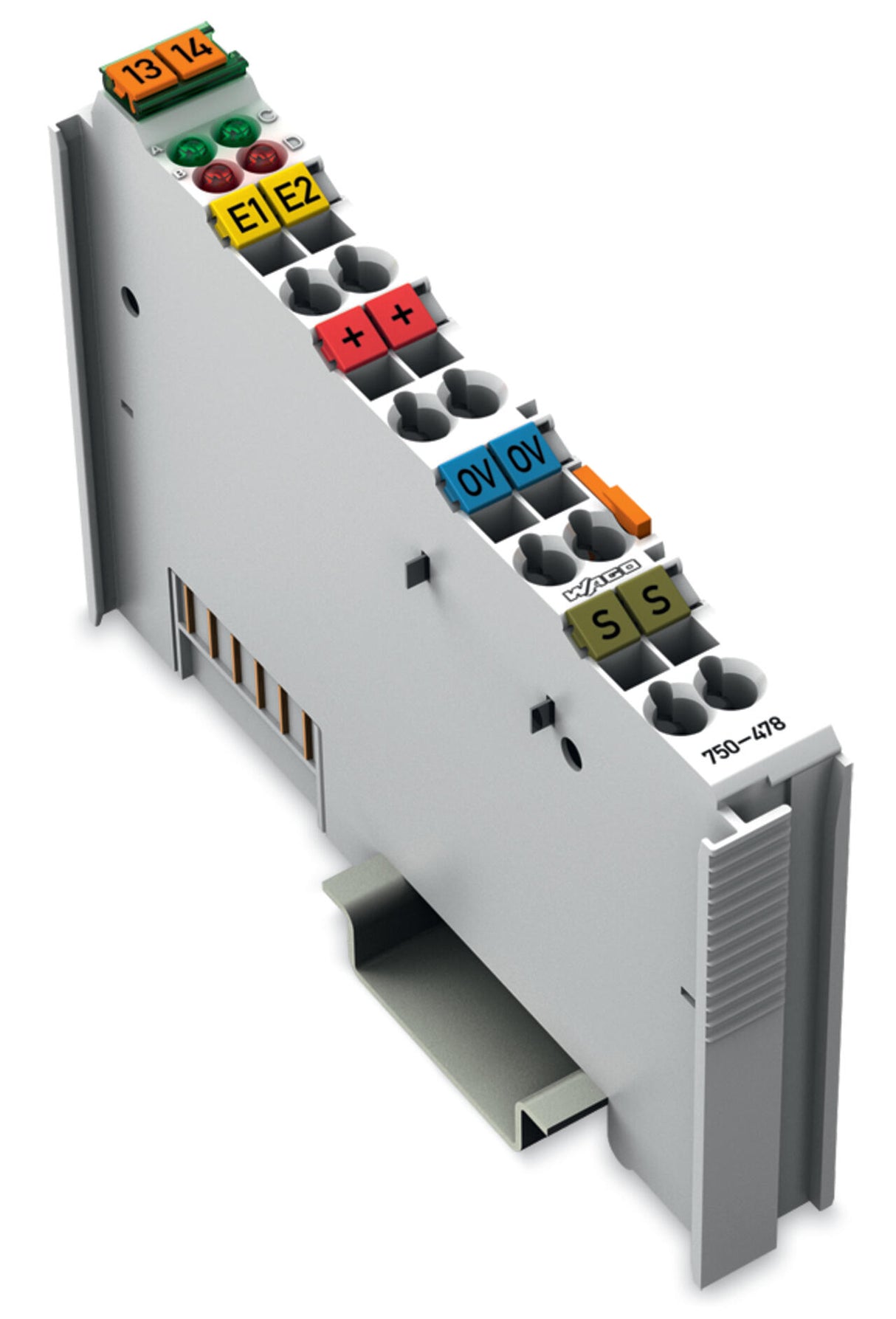 WAGO Analoges I/O-Modul DC 24V Eing.Spg Serie 750 750-478 Federzug
