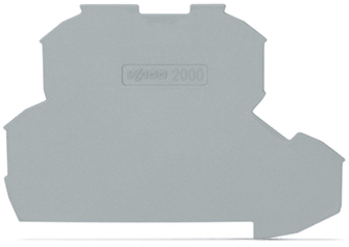 WAGO Abschl/Zwischenplatte rastb gr Serie 2000 2000-2291