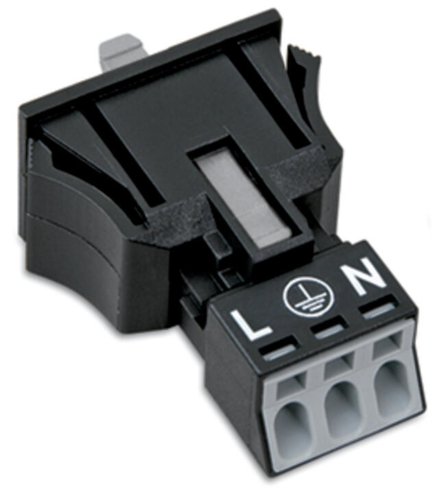 WAGO Gerätebuchse 3p ger Snap/schraub Serie 890 890-703 Federzug 250V 16A hfr
