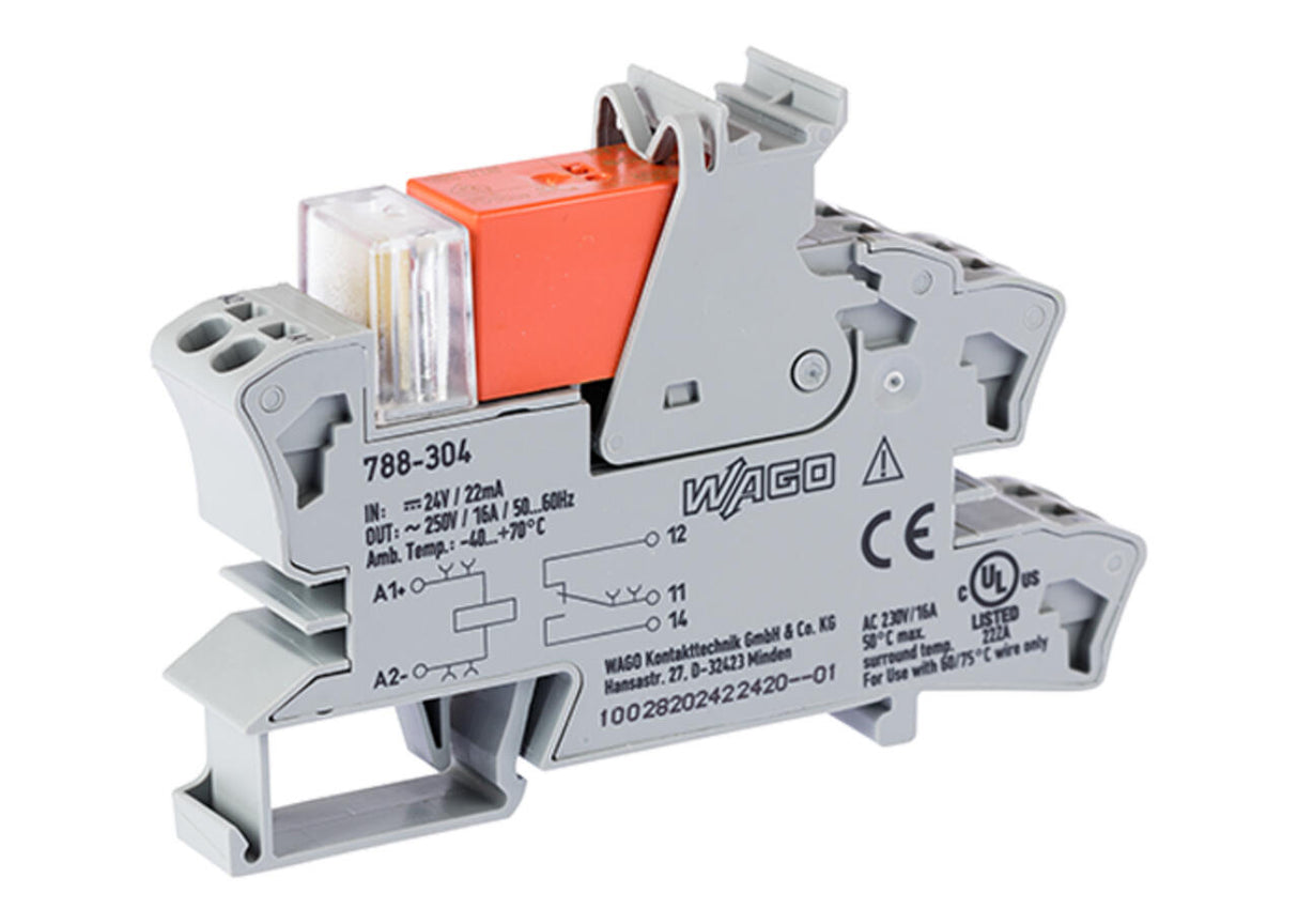 WAGO Schaltrelais 1W IP20 15x54x86mm Serie 788 788-304 Federzug