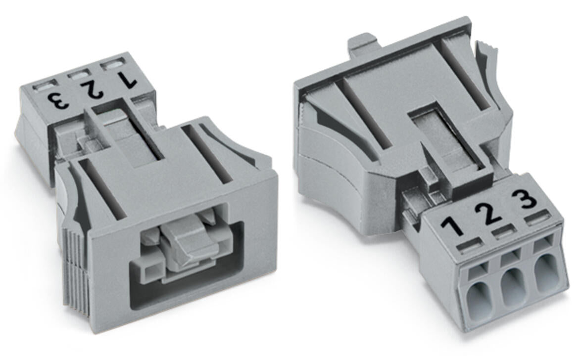 WAGO Gerätebuchse 3p ger Snap/schraub Serie 890 890-743/060-000 Federzug 250V