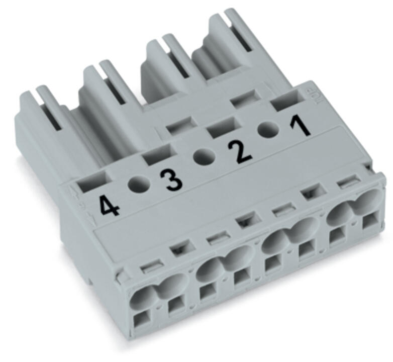 WAGO Steckverbinder Gebäude Stecker 4p Serie 770 770-254 Federzug 400V 25A