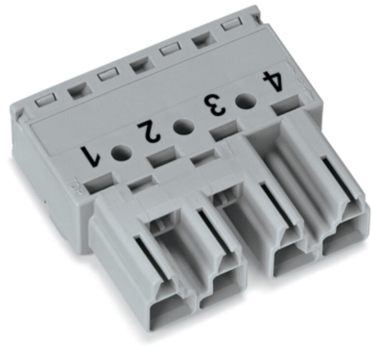 WAGO Steckverbinder Gebäude Stecker 4p Serie 770 770-254 Federzug 400V 25A