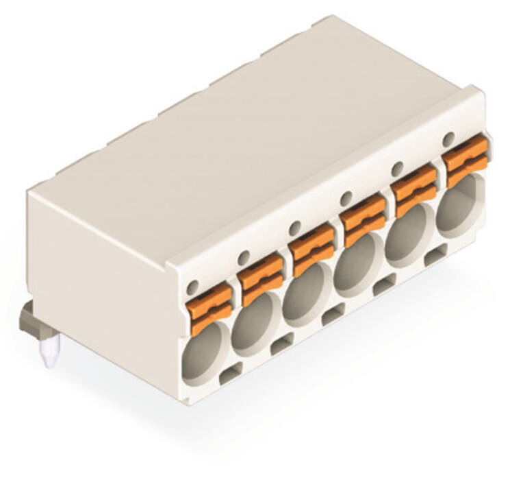 WAGO Platinenstecker Stift 6p lgr 1re Serie 2092 2092-1376/000-1000 5mm zinn
