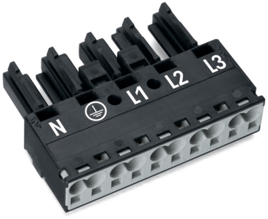 WAGO Steckverbinder Gebäude Buchse 5p Serie 770 770-205 Federzug 400V 25A