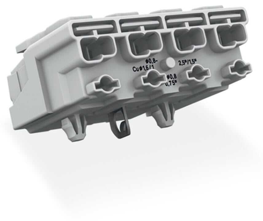 WAGO Klemmleiste 0,5-2,5qmm 24A 4p 40mm Serie 294 294-5114 Thermopl ws Federzug