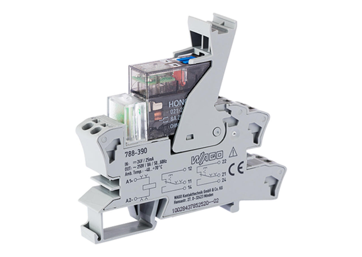 WAGO Schaltrelais 2W IP20 15x73x86mm Serie 788 788-390 Federzug