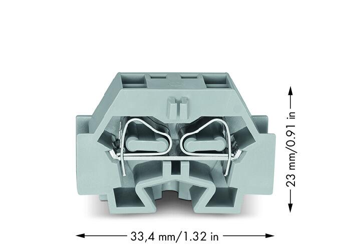 WAGO Klemmleiste 0,08-4qmm 24A 1p 12mm Serie 262 262-331 Thermopl gr Federzug