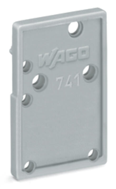 WAGO Abschlussplatte rastb gr Serie 741 741-100