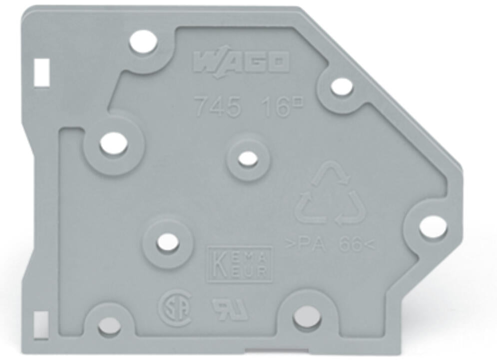 WAGO Abschlussplatte rastb gr 745-500/000-009
