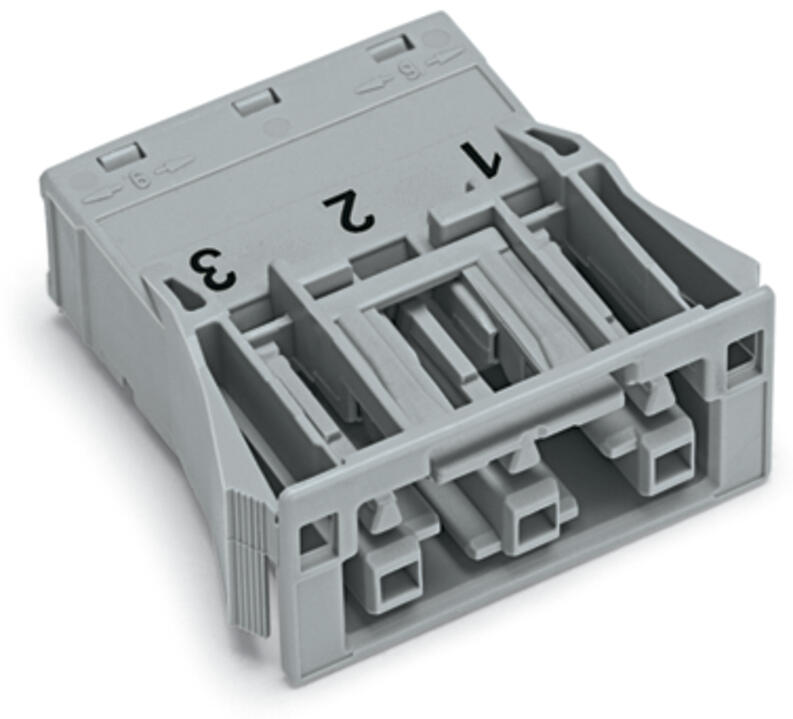 WAGO Gerätebuchse 3p ger Snap/schraub Serie 770 770-743/062-000 Federzug 250V