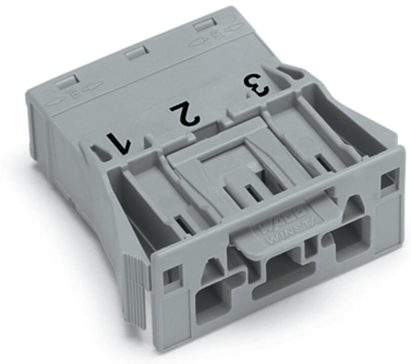WAGO Gerätestecker 3p ger Snap/schraub Serie 770 770-753/060-000 Federzug 250V