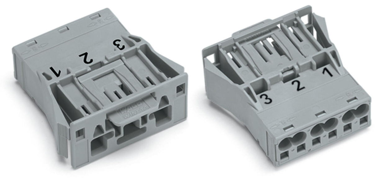 WAGO Gerätestecker 3p ger Einb/steck 25A Serie 770 770-753 Federzug 250V 4qmm