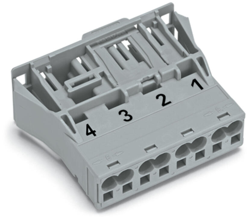 WAGO Gerätestecker 4p ger Snap/schraub Serie 770 770-754/060-000 Federzug 400V