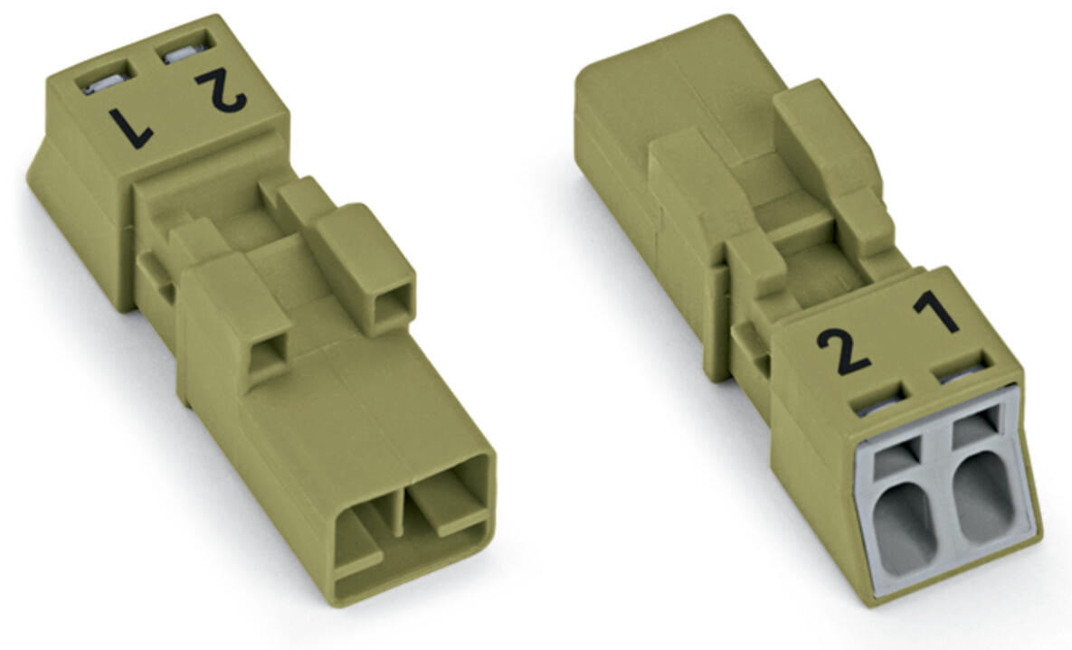 WAGO Steckverbinder Gebäude Stecker 2p Serie 890 890-272 Federzug 250V 16A