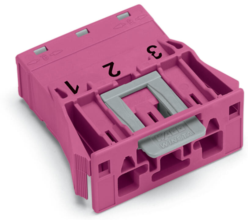 WAGO Gerätestecker 3p ger Snap/schraub Serie 770 770-793/082-000 Federzug 250V