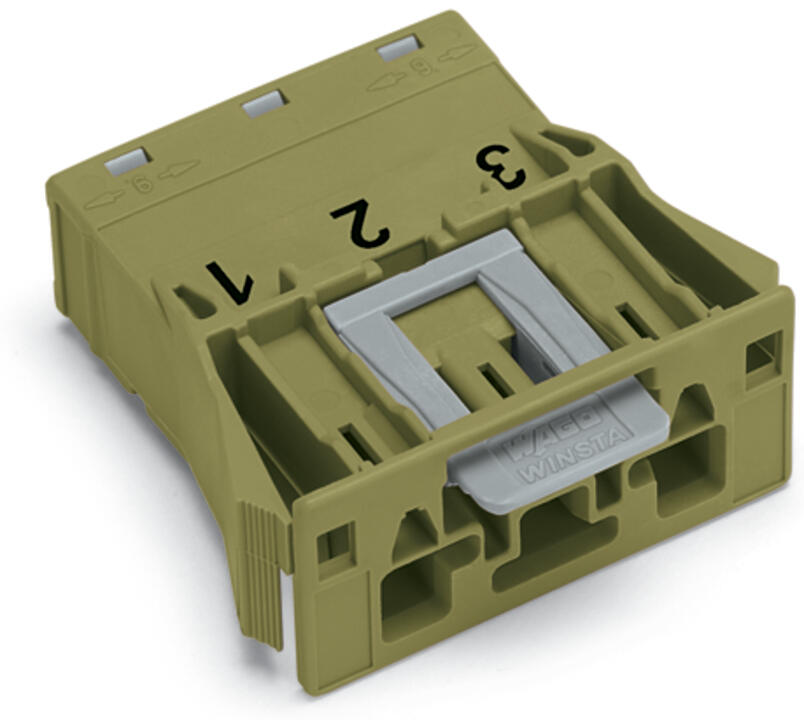 WAGO Gerätestecker 3p ger Snap/schraub Serie 770 770-773/071-000 Federzug 250V