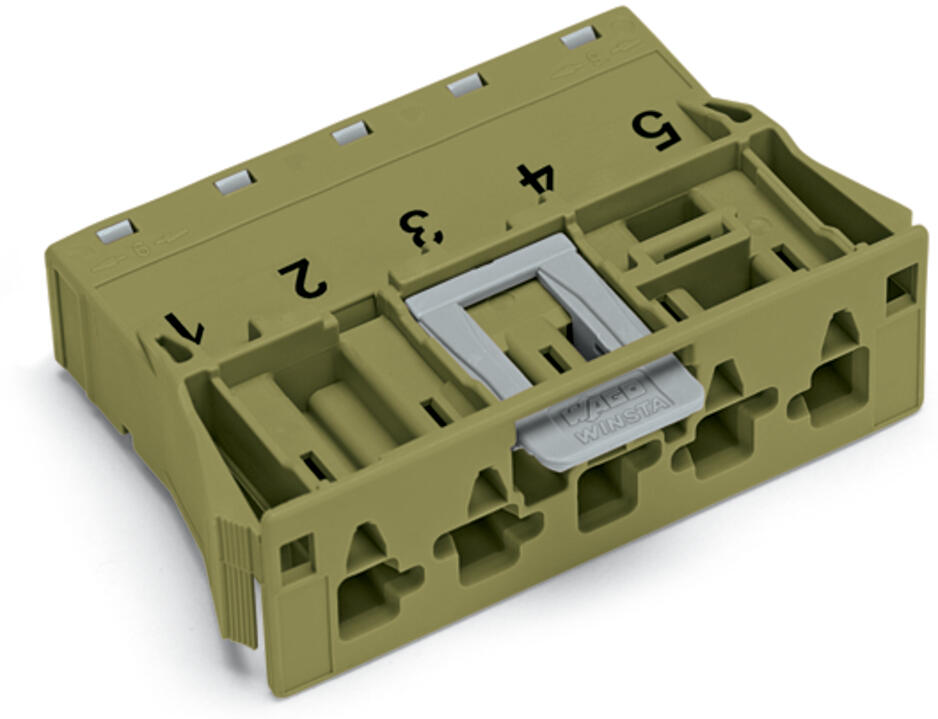 WAGO Gerätestecker 5p ger Snap/schraub Serie 770 770-775/073-000 Federzug 400V