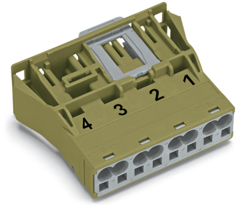 WAGO Gerätestecker 4p ger Snap/schraub Serie 770 770-774/072-000 Federzug 400V