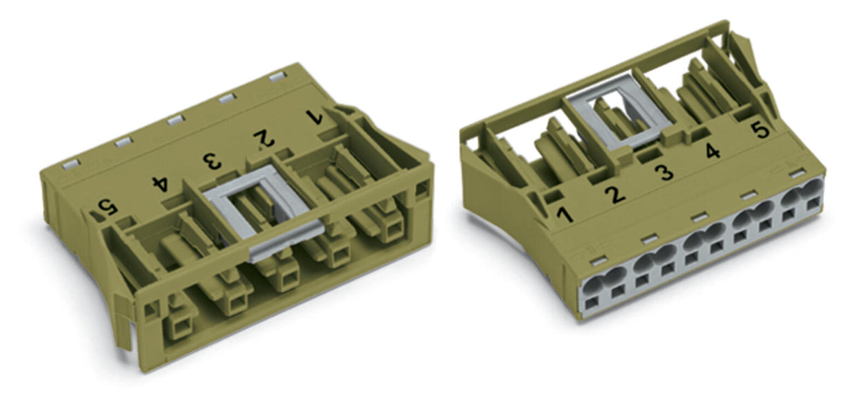 WAGO Gerätebuchse 5p ger Snap/schraub Serie 770 770-765/073-000 Federzug 400V