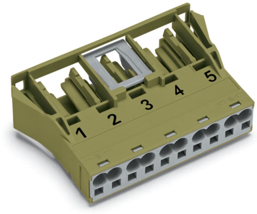 WAGO Gerätebuchse 5p ger Snap/schraub Serie 770 770-765 Federzug 400V 25A hfr