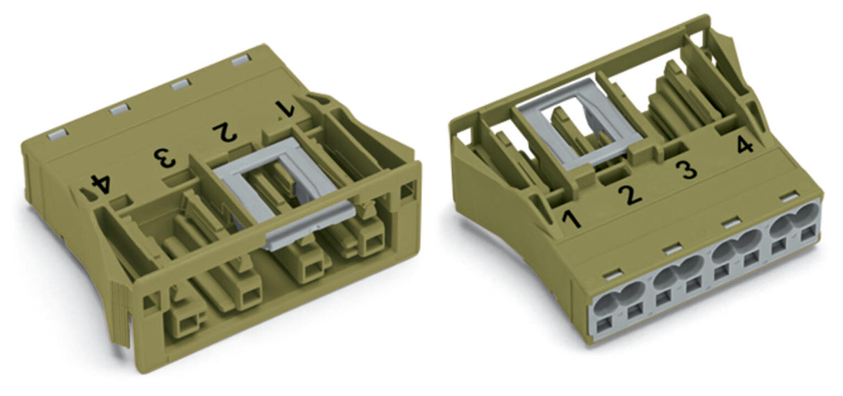 WAGO Gerätebuchse 4p ger Snap/schraub Serie 770 770-764 Federzug 400V 25A hfr