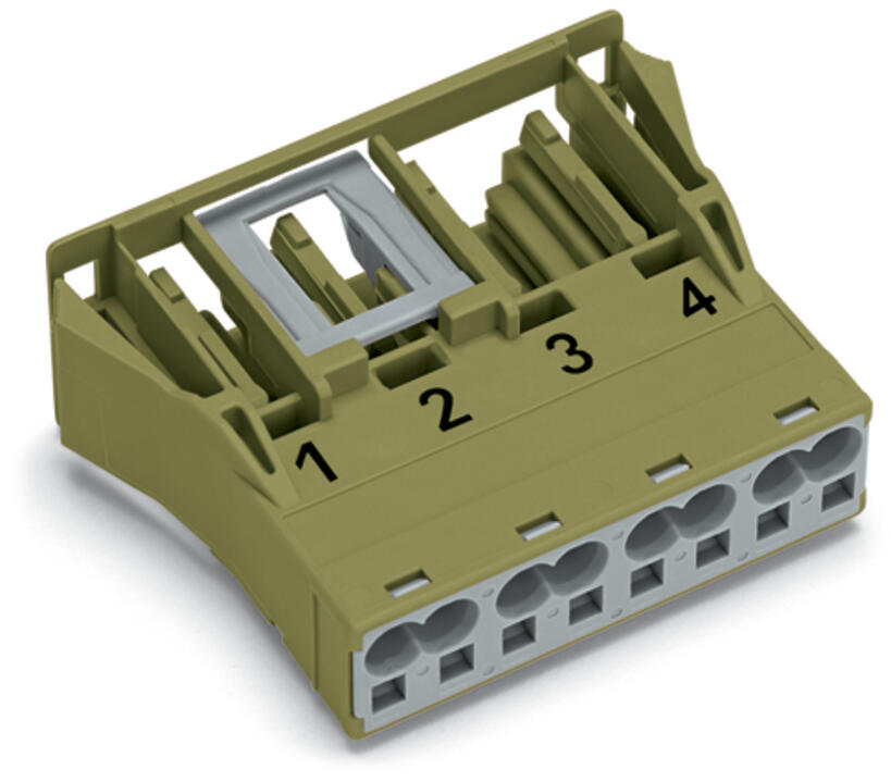WAGO Gerätebuchse 4p ger Snap/schraub Serie 770 770-764 Federzug 400V 25A hfr