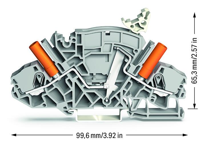 WAGO Trennreihenklemme gr 1-10qmm 30A 2007-8811/046-000 1Etage