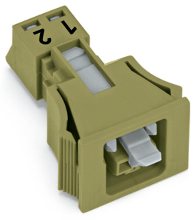 WAGO Gerätebuchse 2p ger Snap/schraub Serie 890 890-762 Federzug 250V 16A hfr