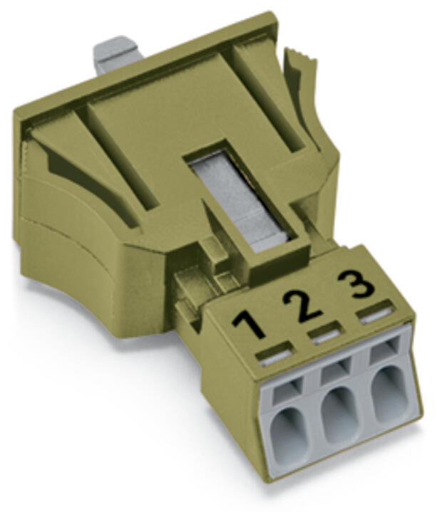 WAGO Gerätebuchse 3p ger Snap/schraub Serie 890 890-763/071-000 Federzug 250V