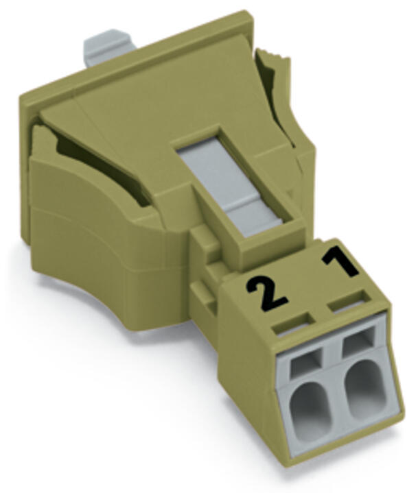 WAGO Gerätestecker 2p ger Snap/schraub Serie 890 890-772 Federzug 250V 16A hfr