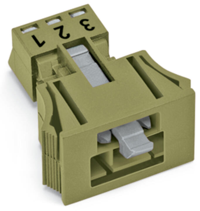 WAGO Gerätestecker 3p ger Snap/schraub Serie 890 890-773/073-000 Federzug 250V