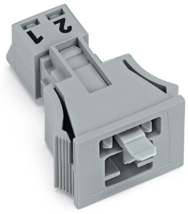 WAGO Gerätestecker 2p ger Snap/schraub Serie 890 890-752/060-000 Federzug 250V