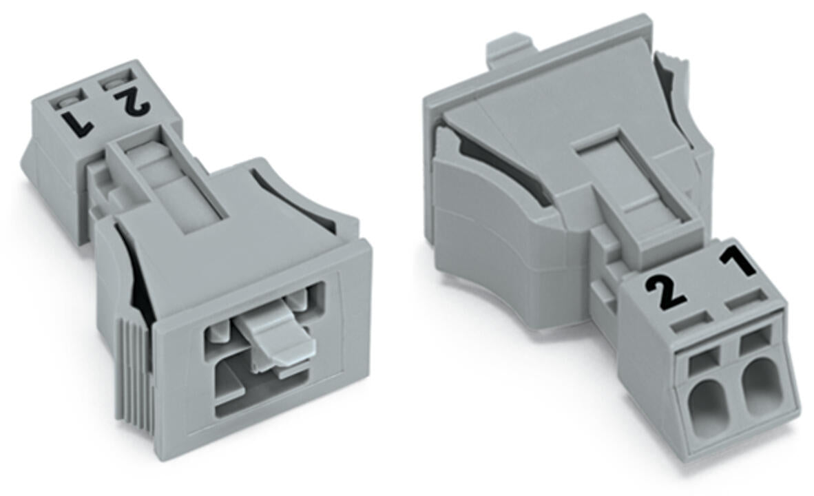 WAGO Gerätestecker 2p ger Snap/schraub Serie 890 890-752 Federzug 250V 16A hfr