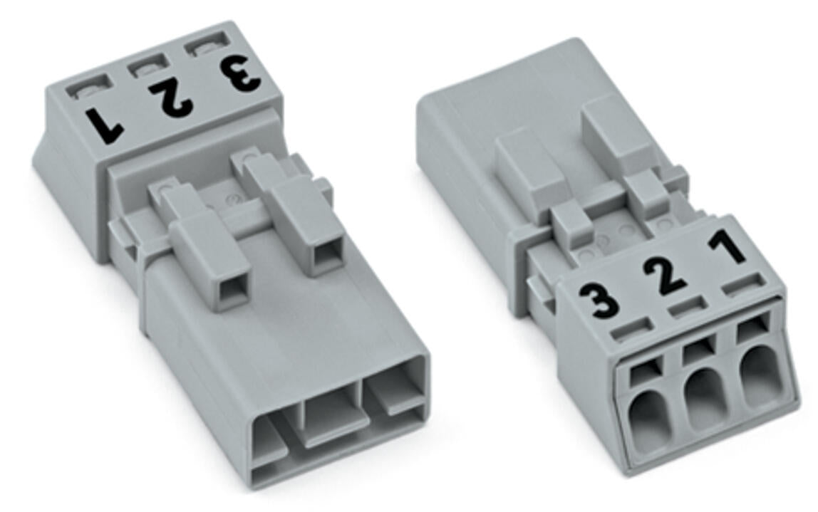 WAGO Steckverbinder Gebäude Stecker 3p Serie 890 890-253/062-000 Federzug 250V